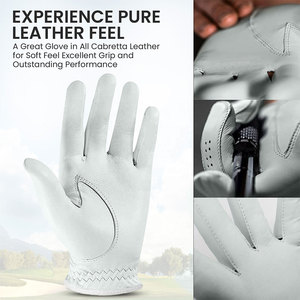 Guantes de golf de piel de oveja con diseño sublimado, servicio OEM, alta calidad, antideslizantes, para mano izquierda, para hombres y mujeres - Product Image 3