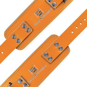 สายรัดข้อเท้าหนังทนทานสำหรับการออกกำลังกายกล้ามเนื้อก้น - สายรัดขาแบบมีแผ่นรองรับน้ำหนักเพื่อความสบายสำหรับอุปกรณ์เสริมความแข็งแรงด้วยสายเคเบิลพูลเลย์ - Product Image 6