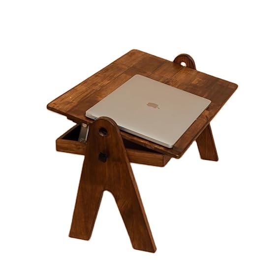 Premium Quality Wooden Adjustable Laptop Stand for Office Use Portable Table Stand
