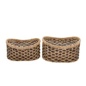 Hot Selling Featured Water Hyacinth <b>Laundry</b> <b>Basket</b> Handwoven Natural Fiber Storage Solution For Home - Product Image 4