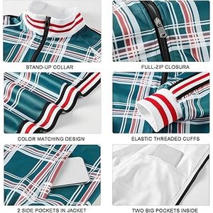 Ensemble de survêtement sport en molleton pour homme, 2 pièces, en coton, style streetwear, léger, couleur unie, le meilleur style - Product Image 2