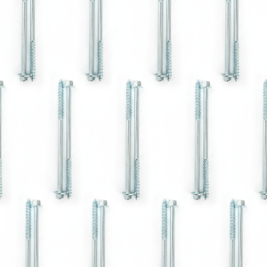 Class 4.8 & 6.8 Zinc Plated Carbon Steel Hex Head Partial Thread Lag <b>Screws</b> M6-M12 Metric/Inch DIN/ANSI Standard PDC Model 13 - Product Image 1