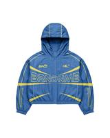 Conjunto Deportivo Personalizado de 2 Piezas, Chaqueta Cortavientos Reflectante 3M, Sudadera con Capucha y Pantalones Deportivos de Nailon