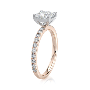 Anillo de Compromiso de Oro Sólido de 14K con Diamante Cultivado en Laboratorio de Corte Brillante Redondo, Certificado por IGI, Regalo de Boda, Joyería Fina - Product Image 6