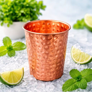 Ensemble de verres en cuivre, exportateur en gros, fournisseur, emballage personnalisé, exportation, vaisselle réutilisable, durable - Product Image 1