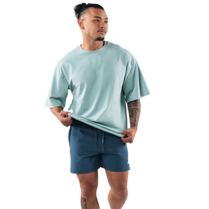 New Casual <b>Men's</b> T-Shirt Summer Hot Fashion Wear Short-Sleeved Round Neck Color Printed Pattern Design for Adults Drop Shoulder - Product Image 1