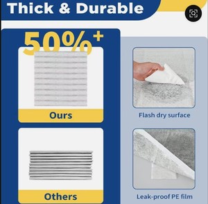 100 Pañales Desechables Ecológicos de Tela y Papel para Mascotas, Diseño de 5 Capas a Prueba de Fugas, Ultra Absorbentes para Perros, Hechos en EE. UU. - Product Image 5