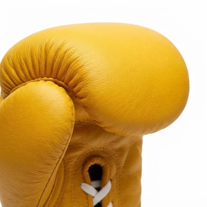 Guantes de Boxeo de Cuero para Adultos, con Cordones y Soporte para Muñeca, Guantes de Combate para Entrenamiento de Boxeo, para Niños, Uso Profesional, Resistentes a la Humedad - Product Image 4