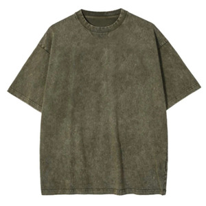 Camiseta de Microfibra de Algodón Grueso de 240 g/m² para Mujer, Talla Grande, Cuello Redondo, Hombros Caídos, Blanca Lisa, Estilo Urbano - Product Image 4