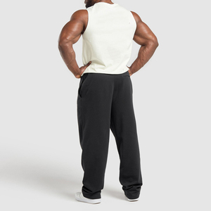 Débardeur Homme Col Rond en Coton Lourd Tricoté Lavé Respirant 100% Coton Personnalisable avec Logo Vente en Gros pour Musculation et Fitness - Product Image 4