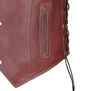 Chaleco de Cuero Premium para Hombre, Diseño Moderno, Chaqueta sin Mangas, Producción Personalizada, Exportación al por Mayor, Fabricante y Proveedor - Product Image 5