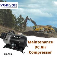 Compresseur d'air professionnel à double Piston, pompe à Air, haute efficacité, résistant aux intempéries, à Long Cycle, sans huile, 48V, DC
