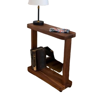 Contemporary Wooden <b>Side</b> <b>Table</b> Handicrafts Nightstand with <b>Storage</b> Drawer Customizable Wholesale Furniture Supplier - Product Image 1