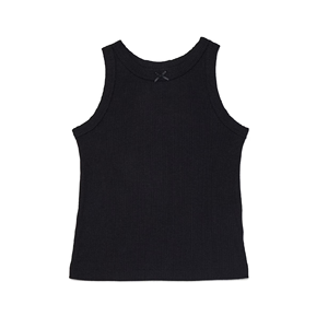 Camiseta sin mangas de color negro para niñas, cómoda, a la moda, de color sólido, diseño personalizado, camiseta sin mangas para niñas de Bangladesh - Product Image 1