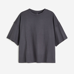 Crew Neck Basic Lady <b>White</b> Pure Color Short Sleeve <b>Tee</b> Heavy Cotton High Quality Casual 10pcs - Product Image 6