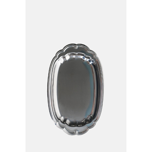 Bandeja Ovalada de Metal Galvanizado con Asas, Estilo Rústico Vintage, para Servir Comida y Bebidas - Product Image 4