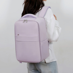 Minimalist Unisex Nylon <b>Backpack</b> Softback Zipper Closure Waterproof 20-37L Daily Use - Product Image 3