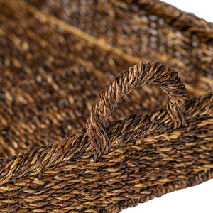 Plateau de service décoratif tissé en saule - Product Image 3