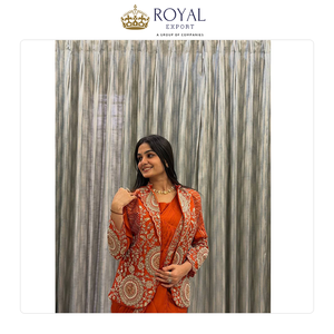 Bollywood Style <b>Top</b> Notch Quality Elegant Design Women Party Wear French Crepe with Embroidery Work Saree at Low Price - Product Image 3