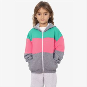 Sudadera con Capucha para Niños, Unisex, 100% Algodón, Gruesa, Estilo Oversize, Bordada, Sudadera Infantil Lisa - Product Image 4