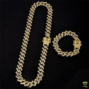<b>Iced</b> Out <b>Chain</b> Necklace VVS Moissanite Diamond in 925 Sterling Silver Hip Hop Jewelry Unisex Gift - Product Image 5