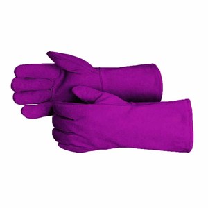 Gants de soudure en cuir de vachette pleine fleur de qualité supérieure, robustes, pour la sécurité industrielle, la protection des mains, la lutte contre les incendies et le barbecue - Product Image 3