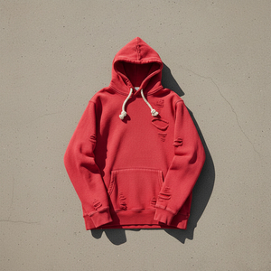 Sudaderas con Capucha Personalizadas con Efecto Desgastado y Agujeros para Hombre, Sudaderas con Capucha para Hombre - Product Image 5