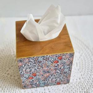 Caja de pañuelos de madera protectora con estampado, saludable, para infusión de aceites esenciales, caja facial al por mayor - Product Image 3