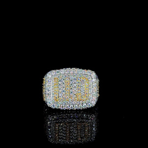 Custom Moissanite Diamond Engagement <b>Ring</b> 925 Sterling Silver Wedding <b>Ring</b> Men's <b>Iced</b> Out Hip Hop Style Statement Jewelry - Product Image 1