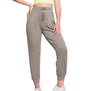 Pantalones Casuales de Poliéster de Cintura Alta para Mujer, Diseño de Pierna Ancha, Tallas Grandes - Ropa Urbana Personalizada, Servicio OEM, Precio al por Mayor - Product Image 3