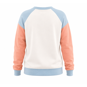 Sweat-shirt personnalisé pour femme - Poche contrastée sur la manche raglan - Pull personnalisé - Product Image 2