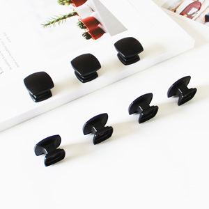 ลูกบิดทรงสี่เหลี่ยมทันสมัยสีดำด้าน ผลิตจากโลหะผสมสังกะสี สำหรับตู้ครัว ตู้เสื้อผ้า ตู้ลิ้นชัก เฟอร์นิเจอร์ห้องรับประทานอาหาร - Product Image 3