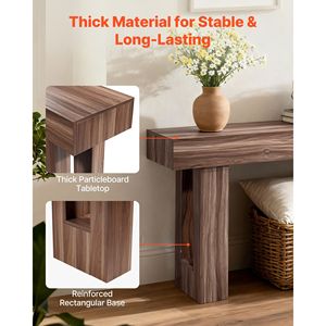 Consolle Rettangolare in Legno Stile Rustico da 63 Pollici, Tavolo Lungo e Stretto per Divano, Ideale per Ingresso e Magazzino - Product Image 5