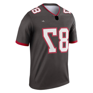 Maillot de football américain OEM 100 % polyester respirant, anti-humidité, personnalisé pour équipe, rembourré, marque privée - Product Image 3