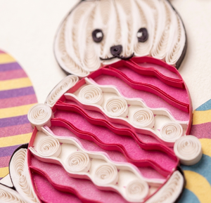 การ์ดควิลลิ่งแบบกำหนดเอง ดีไซน์ธีมสัตว์สำหรับเทศกาลอีสเตอร์ พร้อมซองการ์ด การ์ดอวยพรทำมือสำหรับโอกาสพิเศษ - Product Image 2