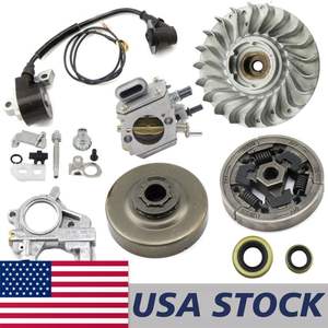 Combo de Volante, Piñón de Cadena, Tambor de Embrague, Jaula de Agujas, Bobina de Encendido, Carburador, Retén de Aceite y Bomba de Aceite Compatible con MS460 046 Cadena - Product Image 1