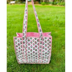 Bolsa de Mano con Estampado de Árbol de Algodón, Bolsa de Hombro Boho India Hecha a Mano, Bolsa de Compras Reutilizable, Bolsa Casual para Uso Diario - Product Image 4