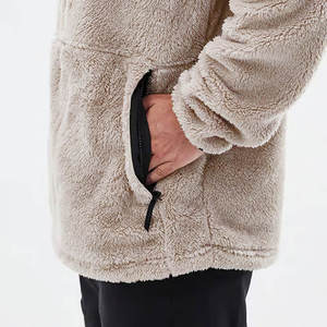 Sudadera con capucha de forro polar Sherpa para hombre, con cremallera completa, chaqueta de invierno cálida de felpa polar, para senderismo y camping al aire libre - Product Image 3