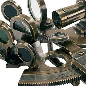 Sextante de Latón Puro Negro Antiguo, Estilo Alemán, Pequeño, Náutico, Vintage, Marítimo, Artículo de Regalo - Product Image 4