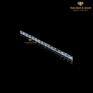 กำไลข้อมือเพชรทรง Asscher ระดับไฮเอนด์ น้ำหนัก 16 กะรัต ความใส VVS-VS สี D-E-F ของขวัญสุดหรูสำหรับภรรยา ทองคำแท้ 14k เพชร CVD Lab Grown - Product Image 5