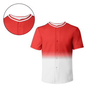 High Quality Customized Wholesale Baseball Fashion Jersey Breathable and All Colors New Design Blank Wicking Polyester Sport Fit - Product Image 4