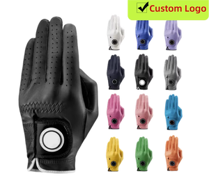 ถุงมือกอล์ฟกันลื่น PLAYEAGLE สำหรับผู้ชาย มือซ้าย วัสดุ PU รับผลิตตามแบบ OEM พิมพ์โลโก้ดิจิตอล ผ้านาโน สีดำ GG-009 - Product Image 6