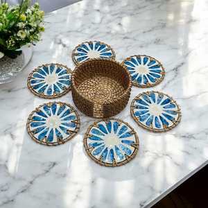 Posavasos y Salvamanteles Clásicos de Ratán Tejidos a Mano, Resistentes al Calor, Ecológicos, Antideslizantes para Cocina y Mesa de Comedor - Product Image 6