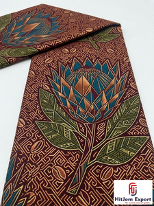 Tela africana estampada en cera de Senegal y Ankara 100% algodón de primera calidad al por mayor para prendas de moda femeninas, proyectos de artesanía y exportación - Product Image 6