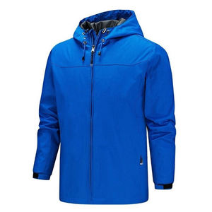 OEM Custom Wholesale Hooded Windbreaker <b>Jacket</b> <b>Men</b> High Quality <b>Thin</b> Winter Zip-Up Front Logo Eco-Friendly Silk Lining Windproof - Product Image 4