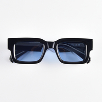 Lunettes de soleil carrées en acétate pour hommes et femmes, monture épaisse rétro, verres polarisés TAC UV400, logo personnalisé, OEM ODM, vente en gros