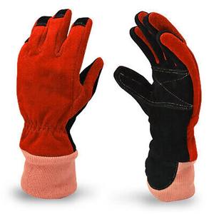 Cowhide Gloves Heat Resistant Firefighting Safety Work Flame Retardant <b>Radiation</b> Industrial Welding Gloves - Product Image 1