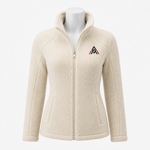 Chaqueta Acolchada Polar Sherpa para Mujer, Reversible, Ecológica, Textura Afelpada, Acogedora, Cortavientos, Corte Holgado, para Caminatas de Invierno, Viajes y Actividades al Aire Libre - Product Image 1