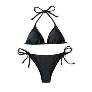 Conjunto de Bikini Personalizado con Logotipo para Mujer, Traje de Baño de Dos Piezas, Ropa de Playa Sexy, Fabricante y Proveedor OEM - Product Image 2