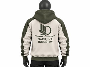 Sweat-shirt à capuche pour homme, manches régulières, couleur unie, logo sur le devant, poche, coupe décontractée, hiver, 100% coton molletonné - Product Image 2